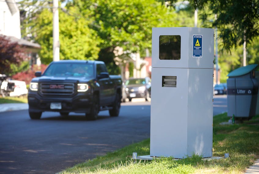 Automated Speed Enforcement cameras (ASE) are up and running around the city of Toronto. This machine is one of 50 in the city. —Jack Boland / Postmedia