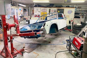 Richard Nyberg has put his VW truck to the side to focus on the restoration of this 1973 Porsche 914, a project he started in October. Contributed/Richard Nyberg	