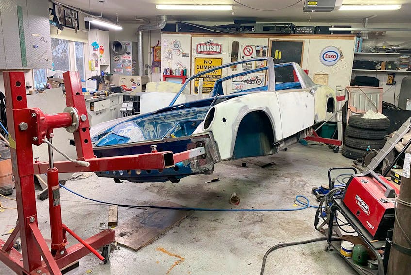 Richard Nyberg has put his VW truck to the side to focus on the restoration of this 1973 Porsche 914, a project he started in October. Contributed/Richard Nyberg	