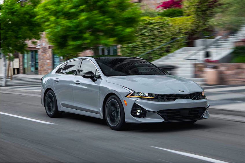 The 2021 Kia K5’s exterior style adopts a Stinger-like profile, minus the liftback. The  latest midsize sedan is an Optima by any other name.   