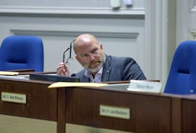Coun. Matt Whitman takes part in a debate in Halifax council chambers on Tuesday, Jan. 17.