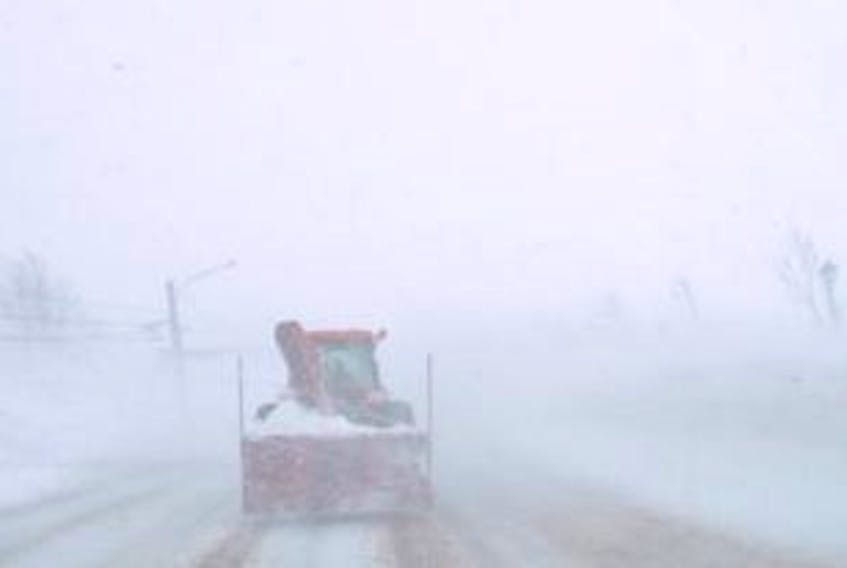 ["Whiteouts were the order of Sunday, whether along Summerside's waterfront streets or out on rural highways. RCMP closed highways as the day wore on due to whiteouts and inablity to clear accidents."]
