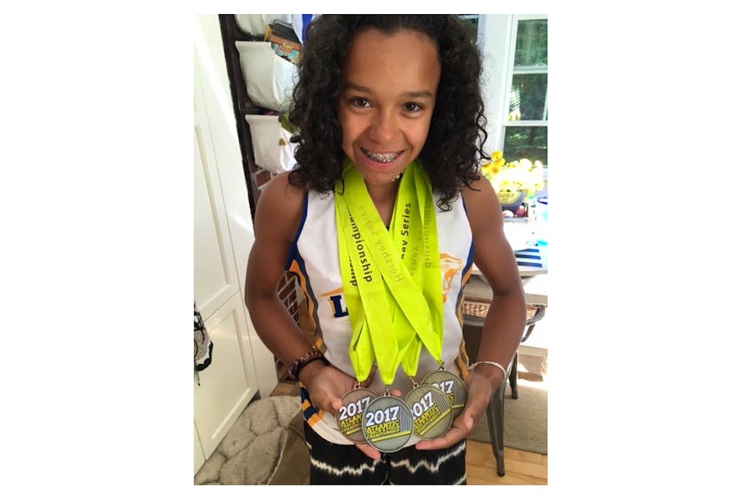 Willa Evans with some of the medals she won earlier this year.
SUBMITTED PHOTO