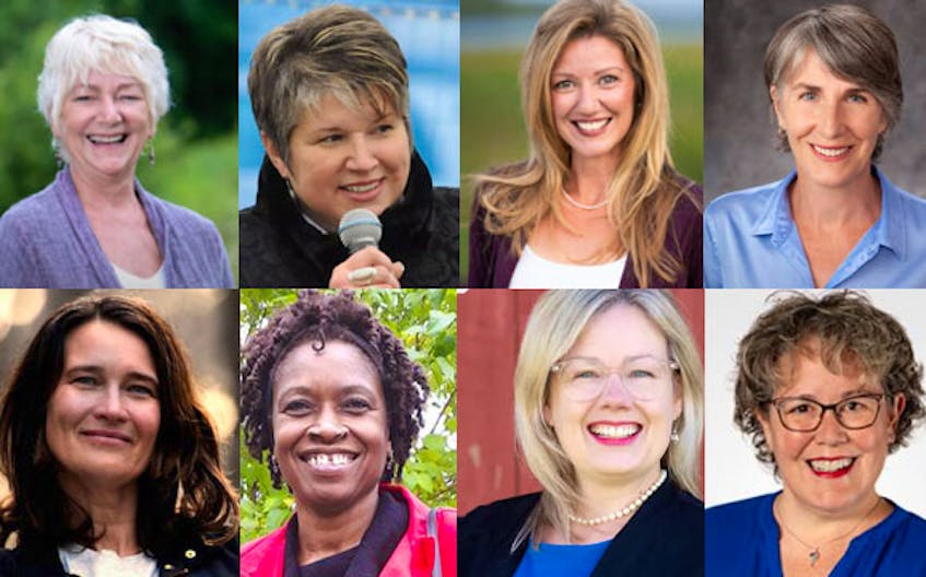 Halifax regional council will have eight woman at the table for the next term, up from just two on the outgoing council. Elected Saturday night were, l-r, from top left: Cathy Deagle Gammon (District 1), Becky Kent (District 3), Trish Purdy (District 4), Kathryn Morse (District 10), Patty Cuttell (District 11), Iona Stoddard (District 12), Pamela Lovelace (District 13), and Lisa Blackburn (District 14).