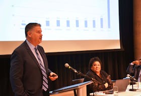 Prof. Scot Wortley delivers his street check report at the Halifax Central Library last year. FRANCIS CAMPBELL