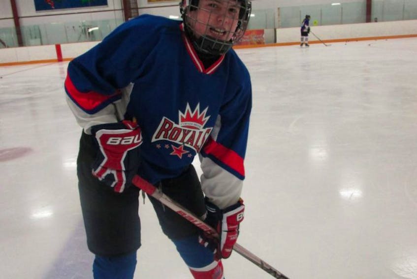 Josh Costello is a hard-working centreman for the host Corner Brook Royals putting out the welcome mat for the Hockey Newfoundland and Labrador bantam mega hockey championship being held April 20-22 at the Corner Brook civic centre.