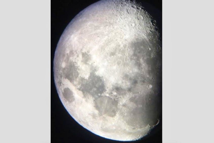 This photo of the moon was taken by the telescope at the Grenfell Campus, Memorial University observatory in Corner Brook recently.