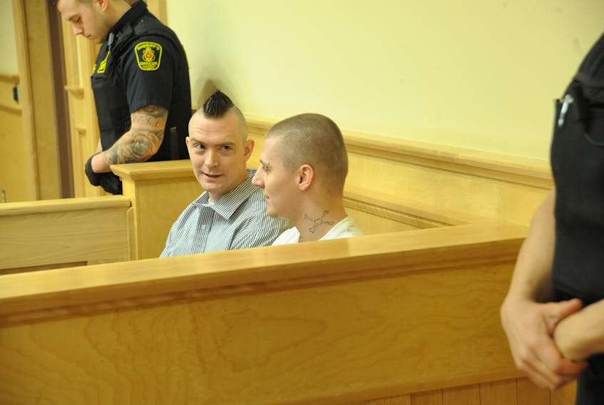 Paxton Sheahan, left, and Dillon Bourgeois entered guilty pleas to aggravated assault and had attempted murder charges against them withdrawn in court Tuesday.