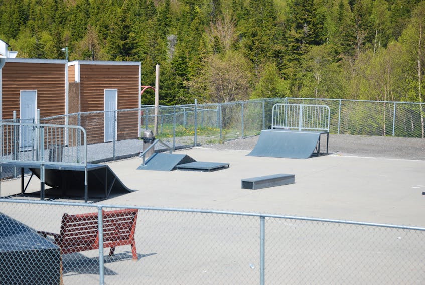 The skateboard park in Benoit's Cove has reopened.