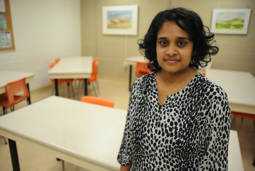 Chethana Mayadunne of Sri Lanka was one of seven people who took advantage of a free course offered to people in Corner Brook to hone their English-speaking skills earlier this year.
