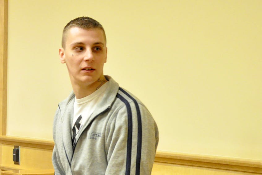 Dillon Bourgeois, shown in this file photo, has had his sentencing hearing for the 2015 robbery of a gas station in Corner Brook delayed.