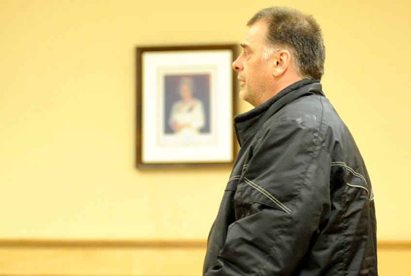 Thomas Stanley Craig Young, seen here during a Supreme Court appearance in Corner Brook in mid-March, will be sentenced for sex crimes and fraud-related offences Tuesday.