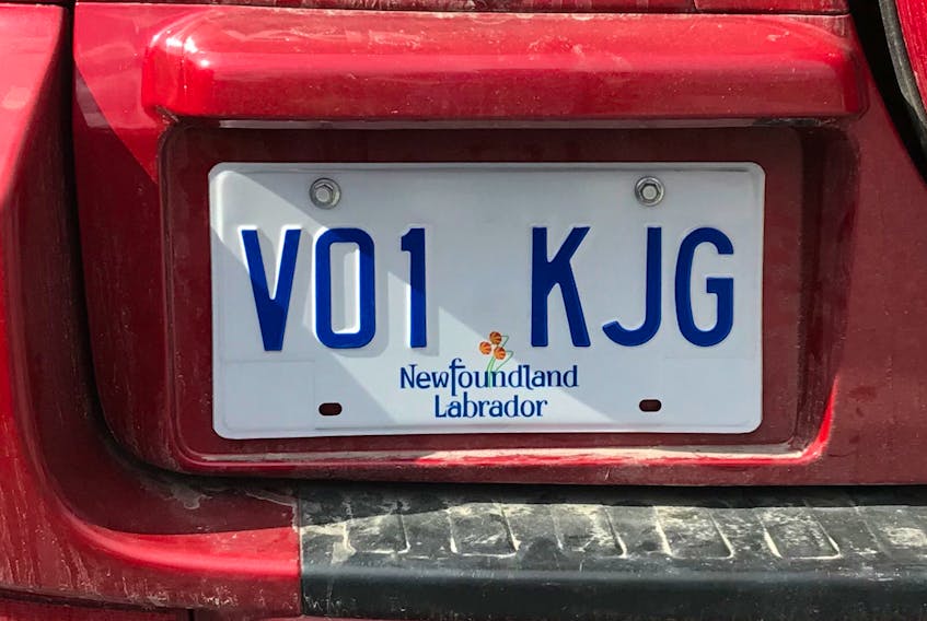 Kody Gardner’s missing licence plate has the call sign VO1 KJG.