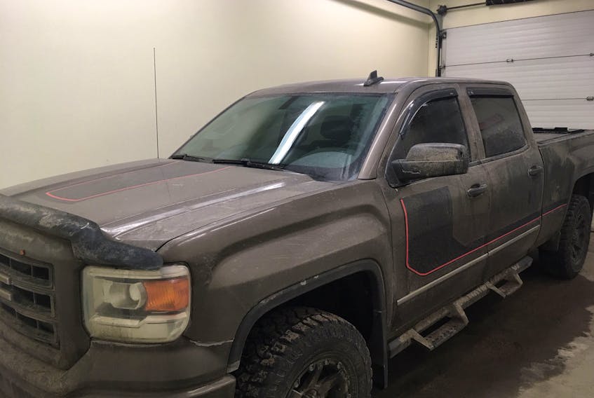 Two men from the east coast of the province have been charged with possession of stolen property over $5,000 after the truck they were in was stopped on the west coast on Tuesday.