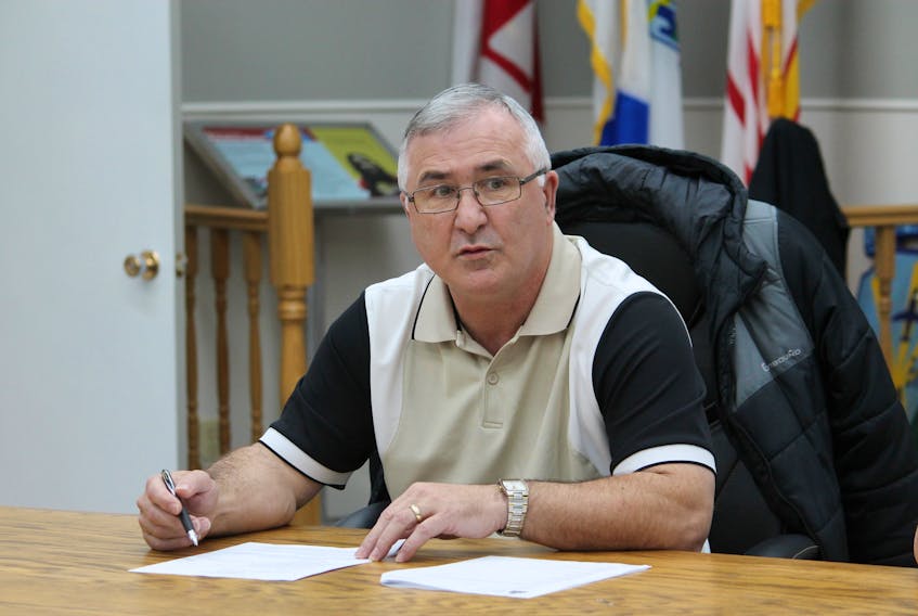 Coun. Mark Felix is seen during discussions at the Stephenville town council meeting on Thursday at noon hour. Felix is one of the council members in favour of the Hillier Avenue amendments going ahead.