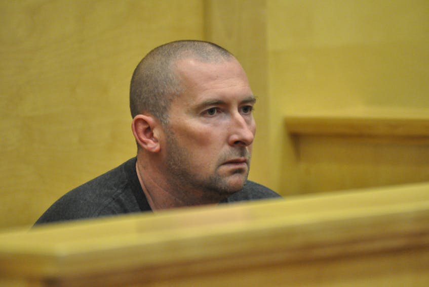 Roger Francis is seen in provincial court in Corner Brook on Thursday.