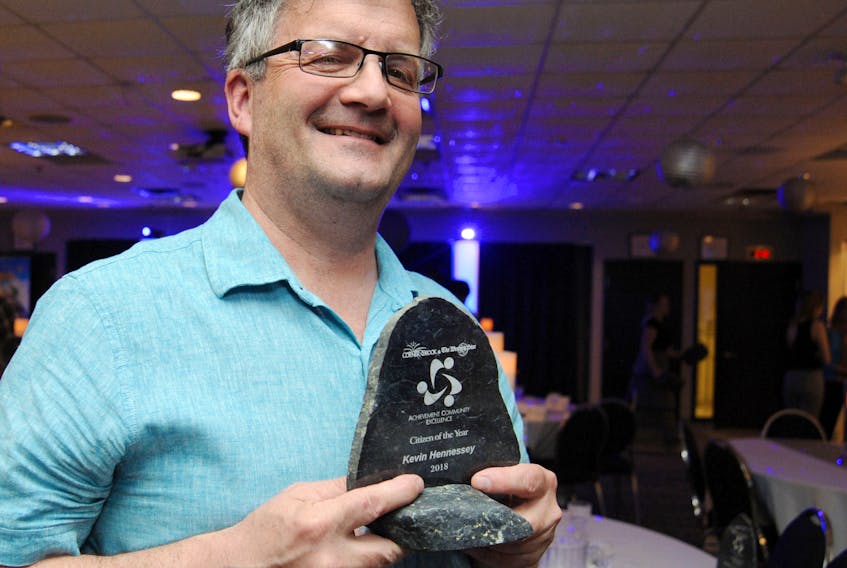 Kevin Hennessey might not be the most recognizable face on the west coast, but he made news earlier this year when he was named Corner Brook’s citizen of the year at the city’s annual ACE awards ceremony.