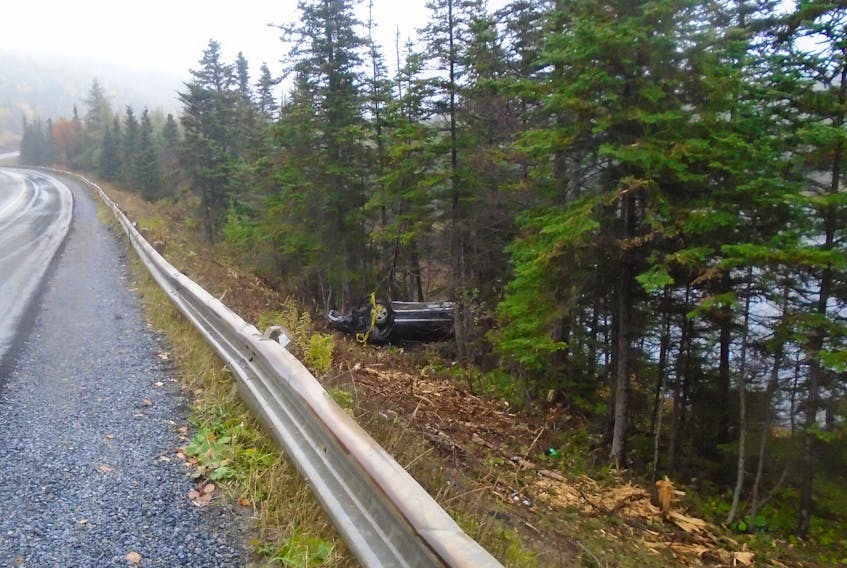 Details on probable causes are pending from a Royal Canadian Mounted Police investigation into a weekend rollover accident on an area of open road between the north shore Bay of Island towns of McIvers and Cox’s Cove.