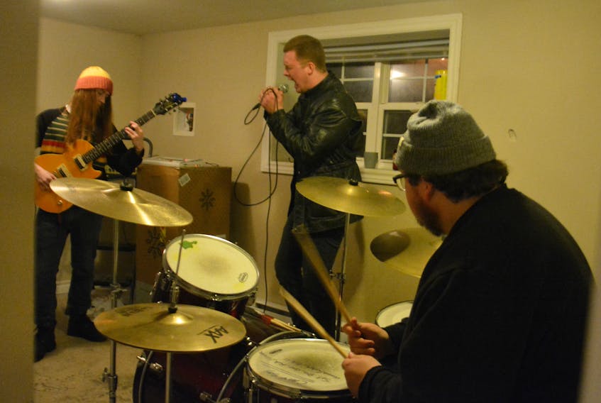 Just days ahead of their album release show, the punk band Trash Juice ripped through several of their songs in Corner Brook on Monday.