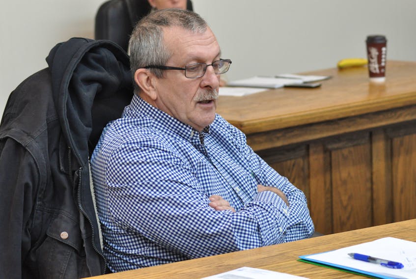 Coun. Maurice Hynes, a member of the Stephenville town council's planning and traffic committee, comments on a petition that was presented to council objecting to the development of a garage at Kelly Place.