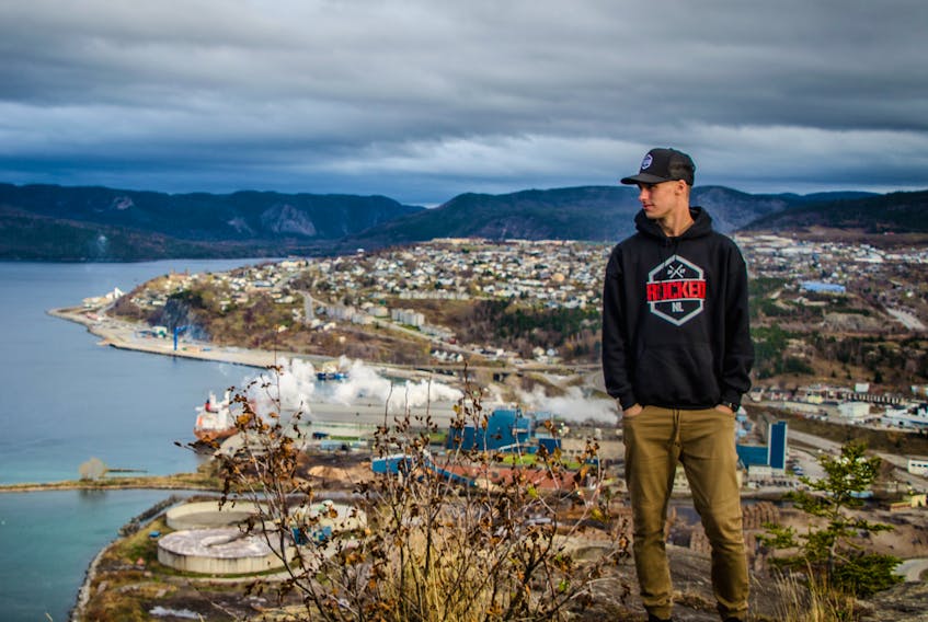 Corner Brook’s Matt Collins is hoping for big things with his Rocked clothing line.