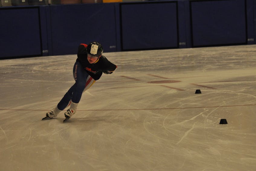 Here, club member Rosemary Karn takes a turn during a Thursday night training.