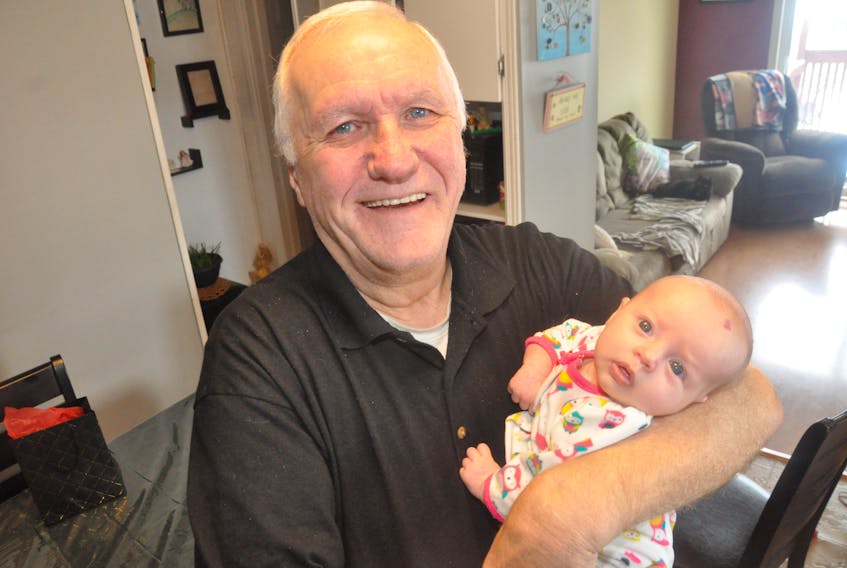 Gary Callahan holds his precious granddaughter Keesha. Keesha, who was born Dec. 08, 2018, is the daughter of Joseph Callahan and Stacy MacDonald.