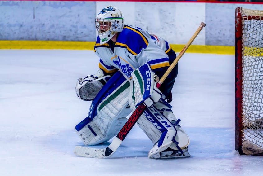 Billy Clarke is proving to be a quality addition to the Stephenville Jets in the West Coast Senior Hockey League. Jets coach Stefan Young believes he has one of the best goaltenders in the league and gives his chance to compete every night.