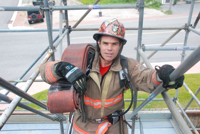 Corner Brook firefighter Wayne George is excited about participating in another FireFit Challenge, this time in the friendly confines of his hometown Corner Brook.