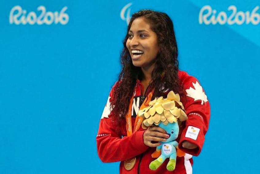 Kippens athlete Katarina Roxon is shown here competing in the 2016 Olympic Summer Games in Rio de Janeiro, Brazil in this file photo. She will wear Canadian colours again when she competes at the 2018 Commonwealth Games being held in Gold Coast, Australia.