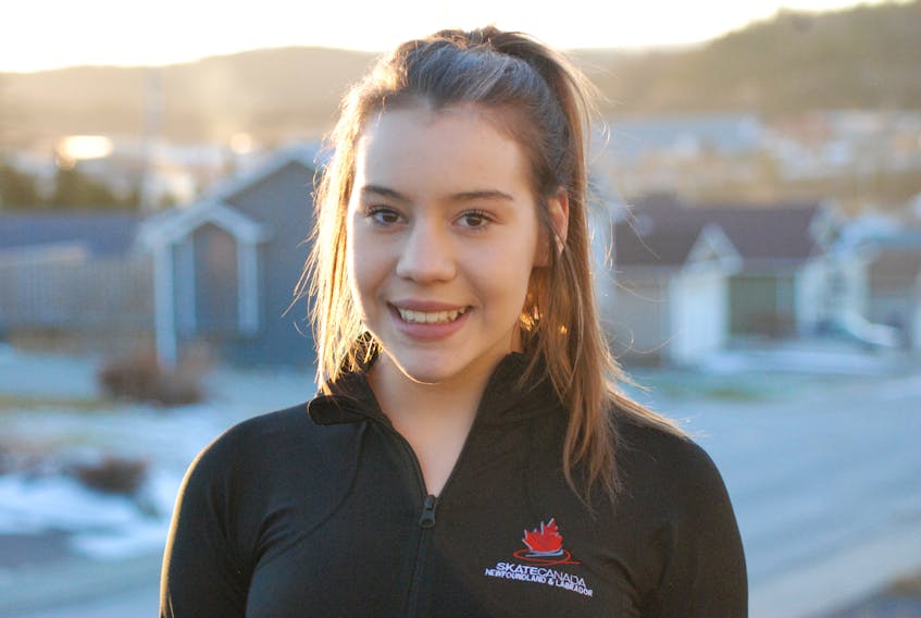 Caylie Blake of the Silver Blades Skating Club in Corner Brook won gold in pre-novice at the Newfoundland and Labrador Sectionals held recently at the Glacier in Mount Pearl.