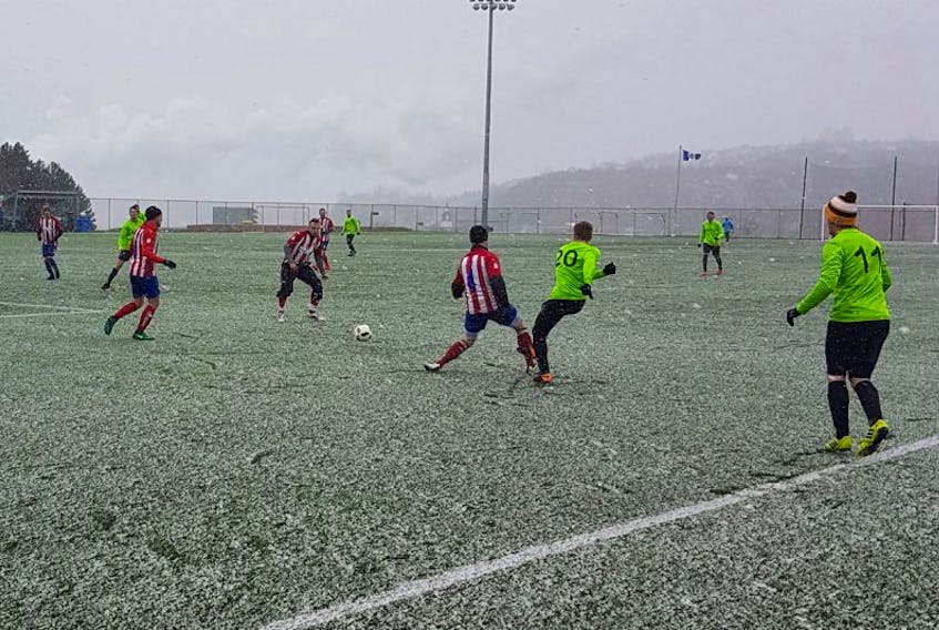 Organizers of this year's Corner Brook Men's Soccer Kick-off Cup are hoping this year's event will not feature snowfall.