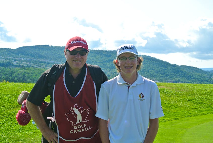 Corner Brook's Dennis Bruce will caddy for his son Andrew at the 2018 Canadian men's amateur golf championship Aug. 4-9 on Vancouver Island. It's a moment he's been waiting to do since his son became a fixture on the national golf stage.