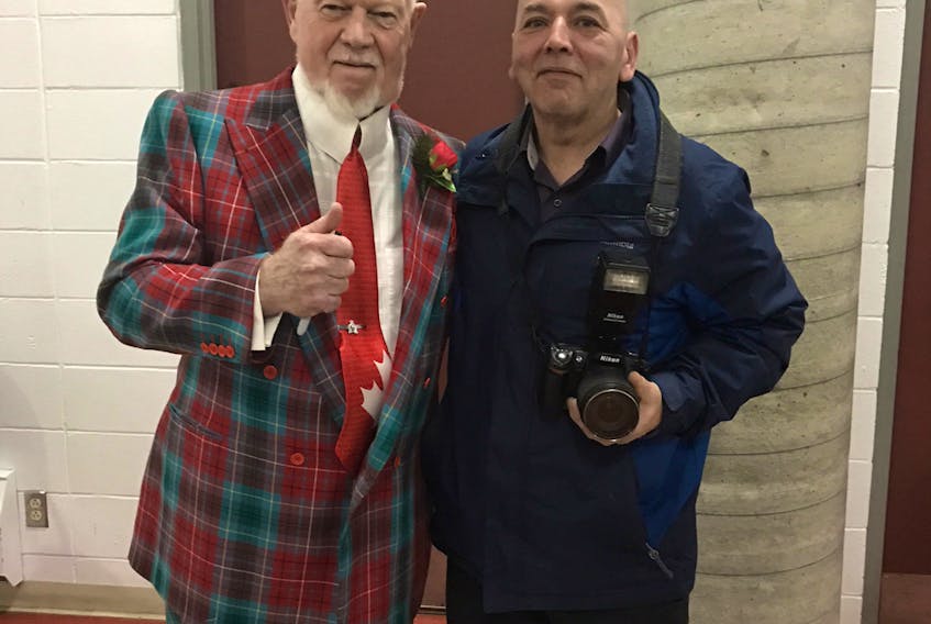 Don and Dave here at the gala banquet for Hockey Day in Canada.