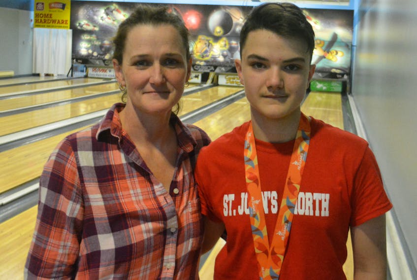 Joanne Walsh poses with her son, Jack, at the 2018 Newfoundland and Labrador Winter Games being held in Deer Lake this week.
