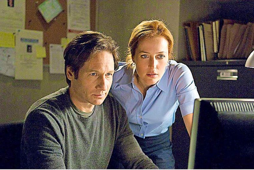 “The X-Files,” stars David Duchovny and Gillian Anderson. 