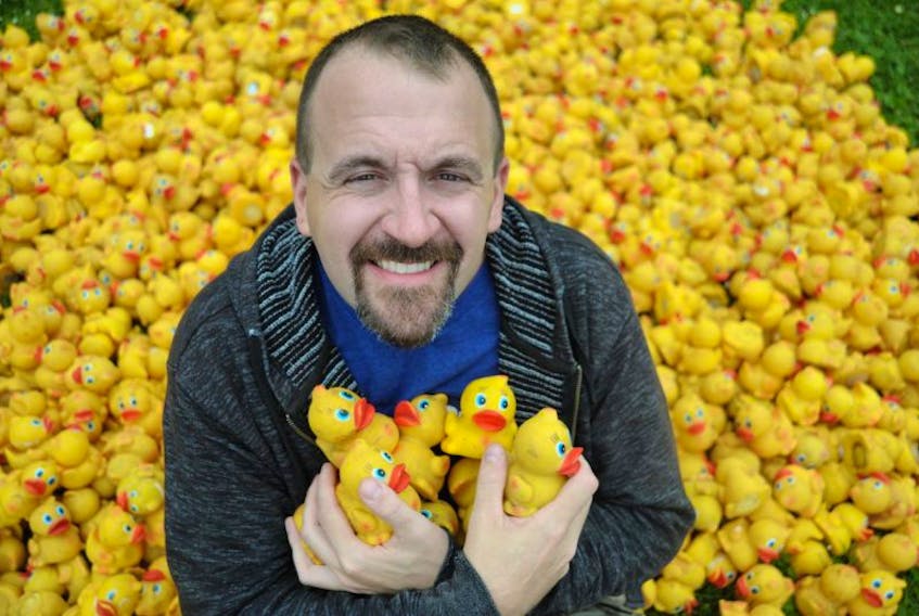Kris Reid of Corner Brook is holding a rubber duck race in the Corner Brook Stream on Canada Day to raise money for the Newfoundland and Labrador division of the Canadian Mental Health Association.