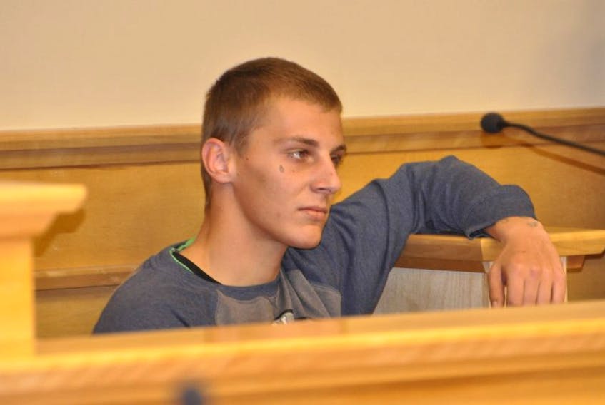 Dillon Bourgeois in provincial court in Corner Brook.