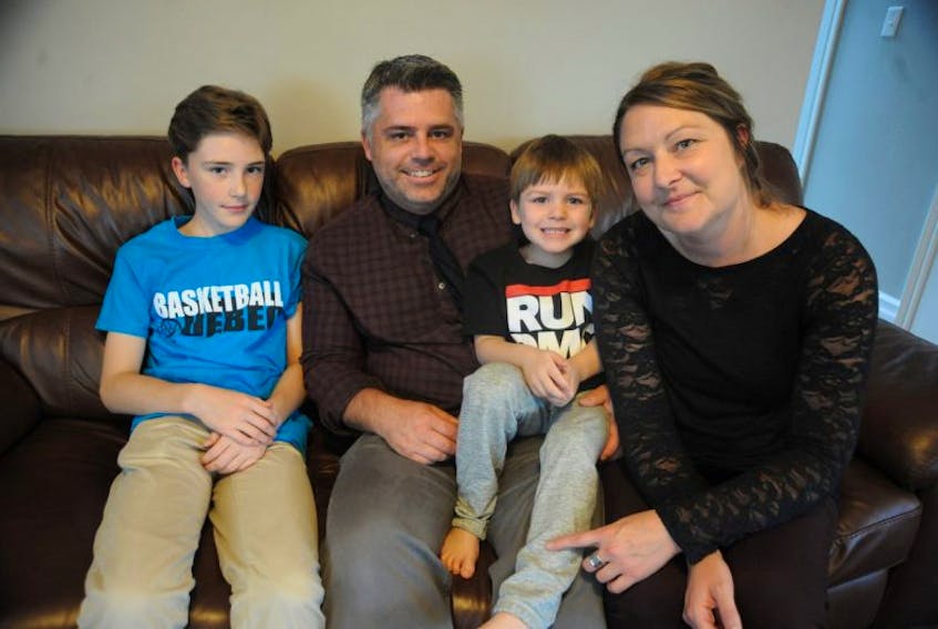 The Pink family of Pasadena (from left) James, Jim, Jackson and Jeanette have had to adapt to a new reality since four-year-old Jackson’s diagnosis with Dravet syndrome.