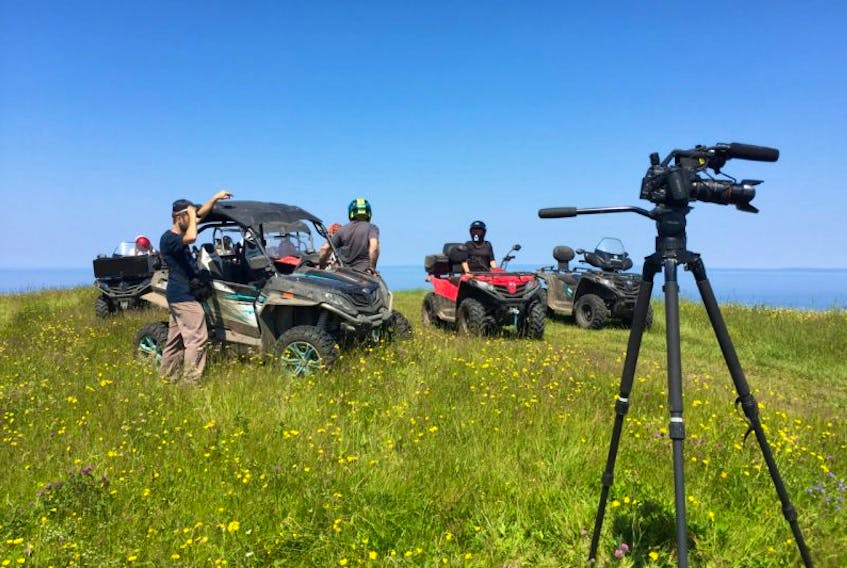 Craig Borden of Rugged Edge leads a recent group of tourists on an ATV trail ride of Western Newfoundland.