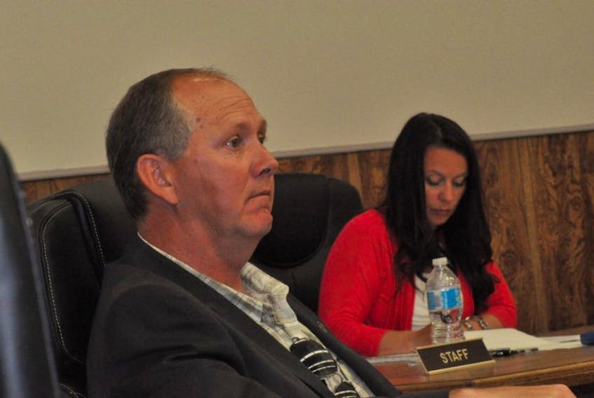 Coun. Tom Rose listens during discussion at last week’s regular general meeting of the Stephenville town council.