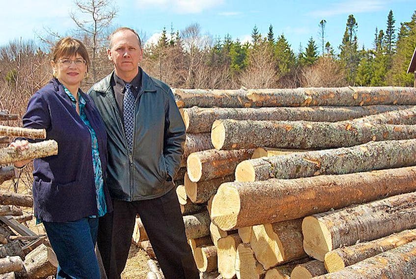 Joanne and Tom Rose are seen on their property north of Hillier Avenue in this undated photo.