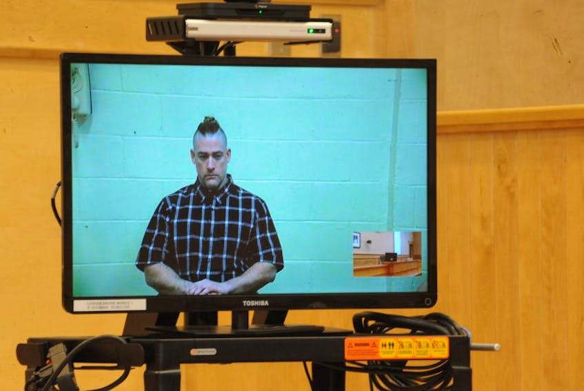 Andre Lecuyer appeared in provincial court in Corner Brook via video from prison Wednesday to find out he has been found guilty of committing a violent assault last fall.