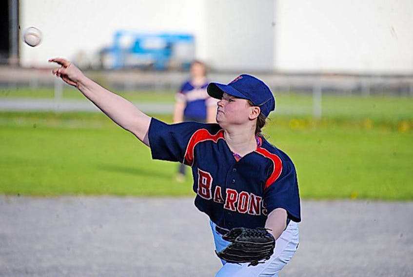 Corner Brook native Brookln Childs is seen here pitching in a minor baseball game at Jubilee Field in this Star file photo.