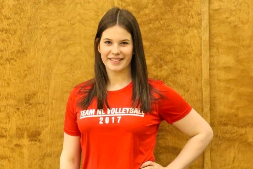 Abby Osmond, a Level II student at Hampden Academy, has earned a spot on the Newfoundland and Labrador 15U female volleyball team representing the province at the 2017 Eastern Elite Volleyball Championships July 23-30 in New Brunswick.