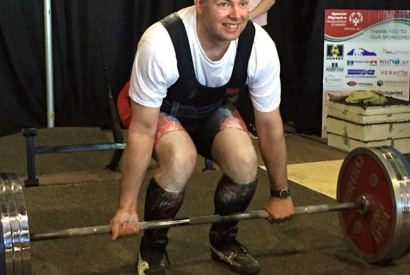 Daniel Moores of Corner Brook won gold in the 105-kg weight class and got the nod as best overall lifter at the 2017 Newfoundland and Labrador Special Olympics Summer Games held recently in St. John’s. He achieved personal bests in both bench press and deadlift.