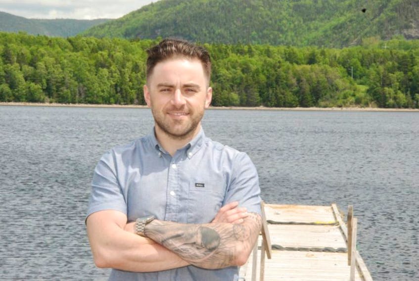 Corner Brook native Jeff Griffin near dockside at Brake’s Cove in Corner Brook. Griffin is hoping to get more young people into rowing in his role as president of the Humber Valley Rowing Club.