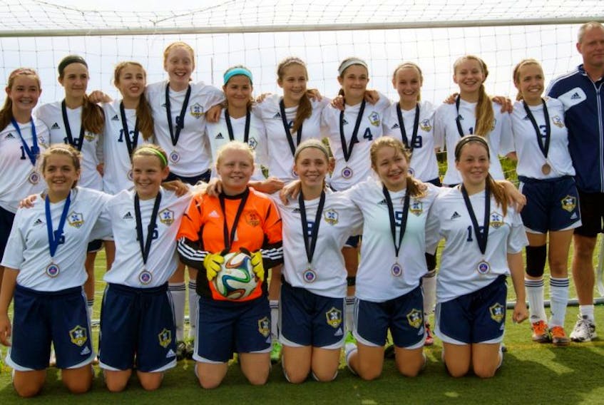The XFC U-14 girls brought home bronze from the Nova Scotia Soccer League U-14 Provincials over the weekend.&nbsp;