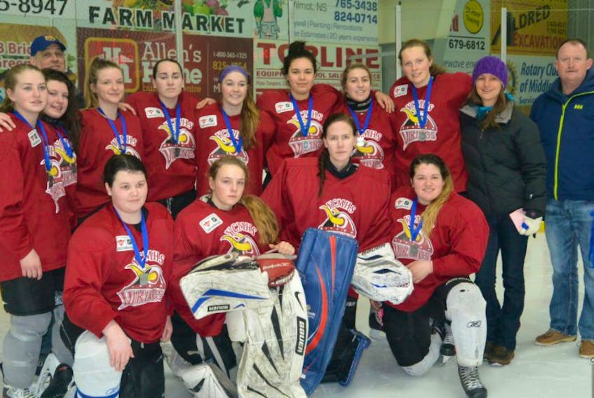 The YCMHS Vikings won silver at the NSSAF high school girls Division 2 provincials.