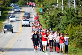Hundreds of students from the Barrington Municipal High School took part in a walk-a-thon to raise money for the Barrington Leisure Park Association on Sept. 20.